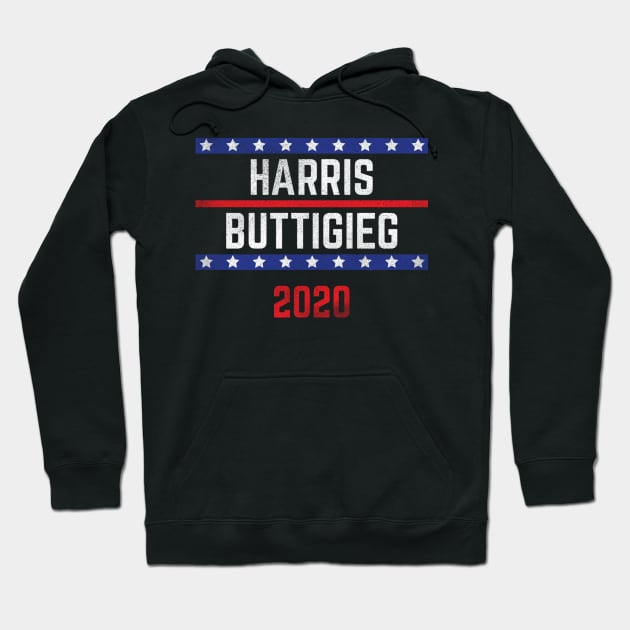 Kamala Harris and Pete Buttigieg on the one ticket? Dare to dream. Presidential race 2020 Distressed text Hoodie by YourGoods